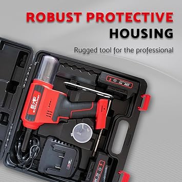 S&F STEAD & FAST Cordless Rivet Tool Kit, 1/8" - 1/4", Brushless, Industrial Grade, with Battery (2 pcs) and Charger, Electric Rivet Gun Set with Case