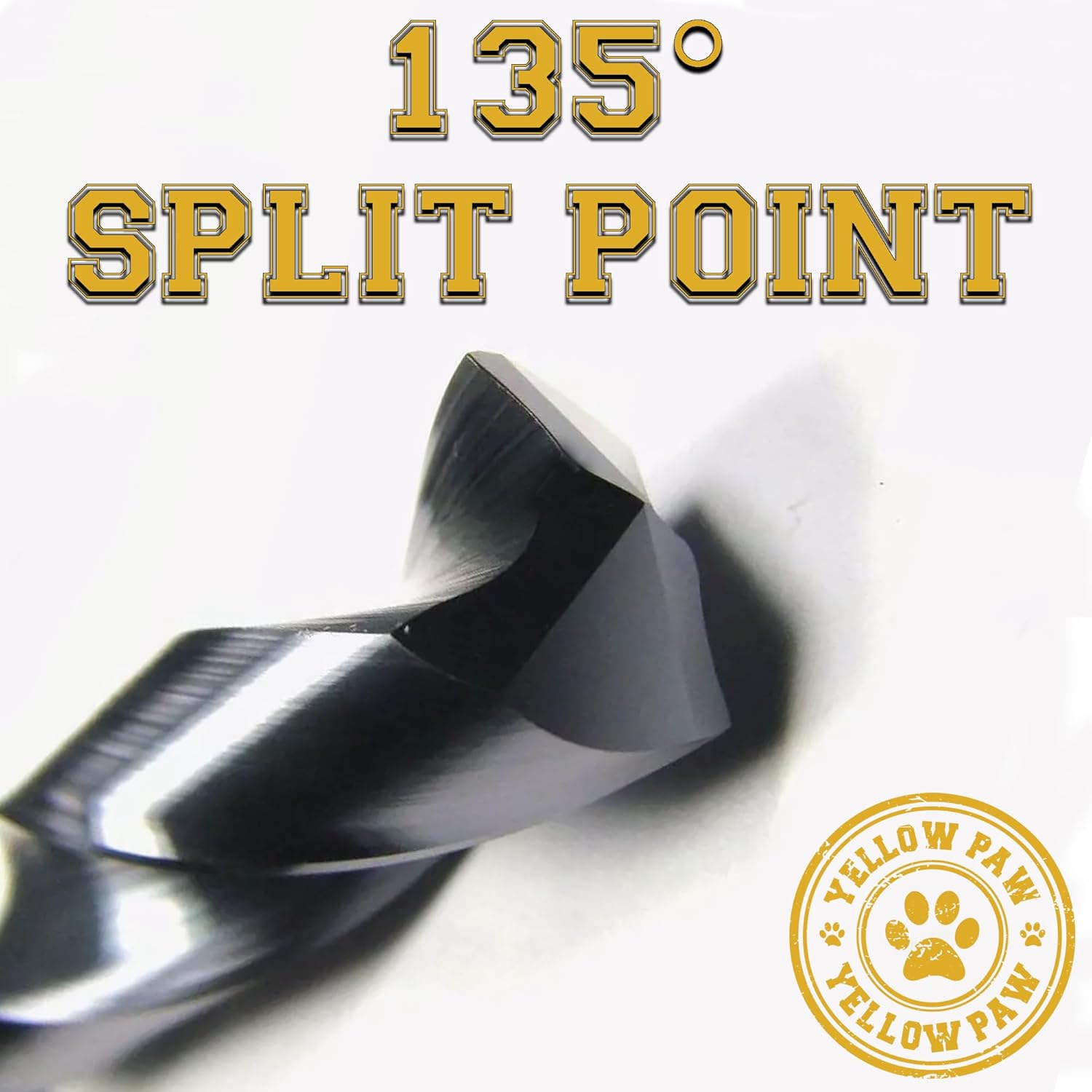 1/4 Inch Drill Bit (3 Pack) Industrial Grade M35 Cobalt Titanium Aluminum Nitrite - 1/4" Diameter & Total Length of 4" with Working Length of 2-3/4" Easily Drill Into Metal, Steel, & Aluminum